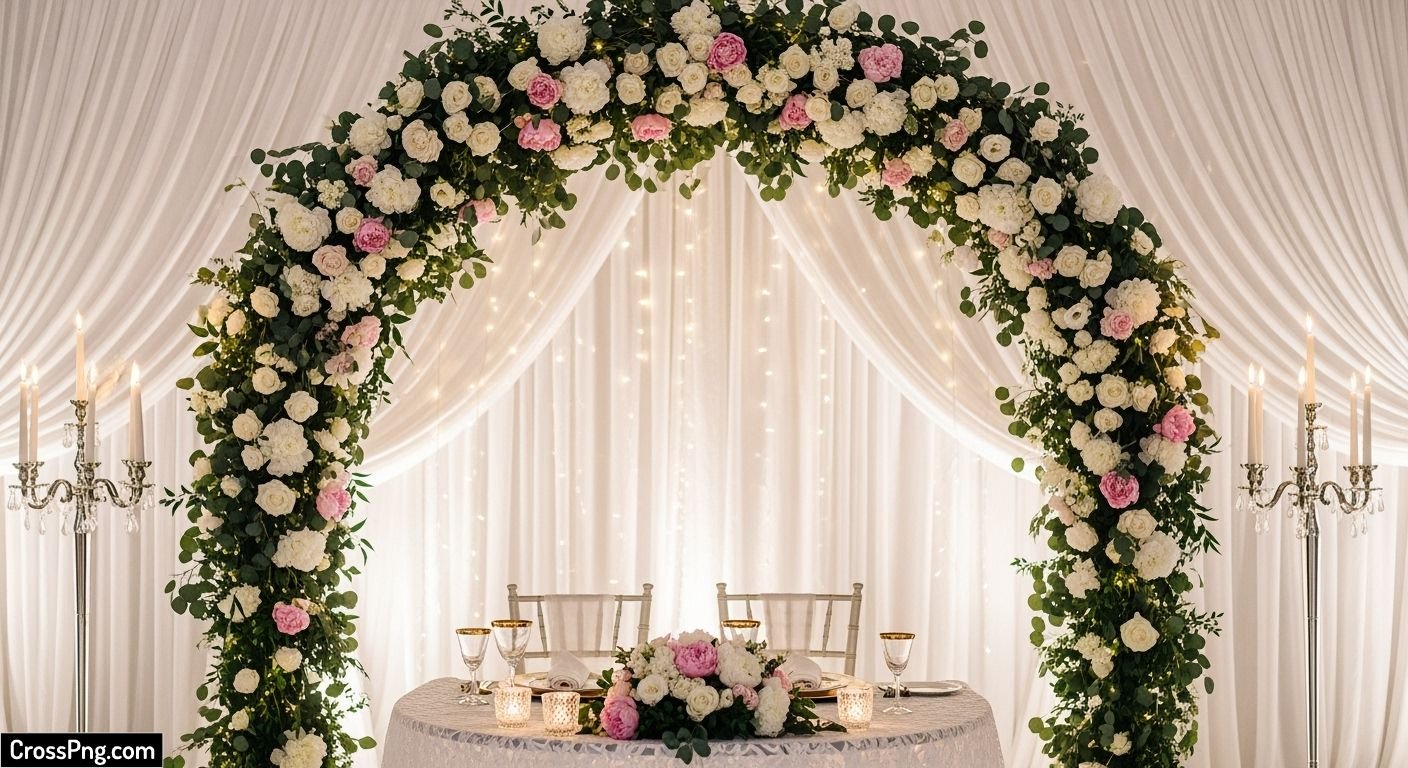 Wedding reception background design image