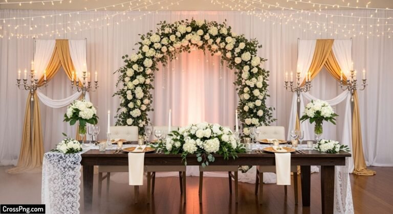 Wedding reception background design image 2