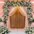 Wedding stage background decoration