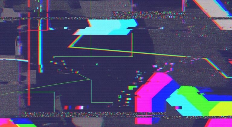 Weird glitchy animated background image 4