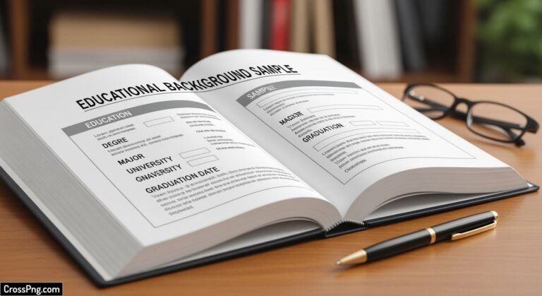 What is your educational background sample image