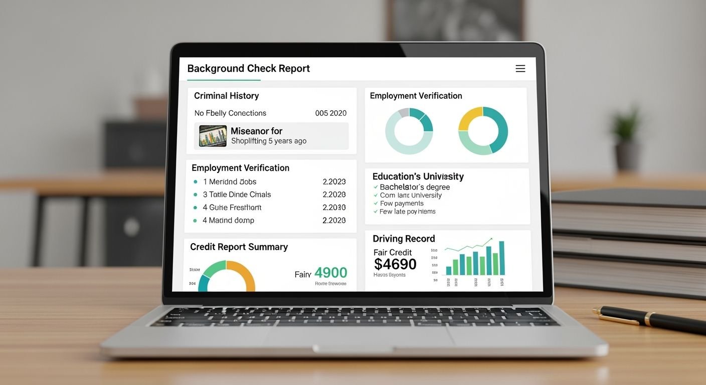 What would a background check show image
