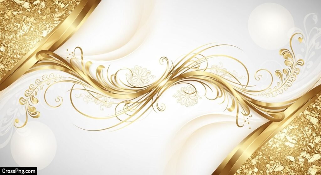 White and gold background image