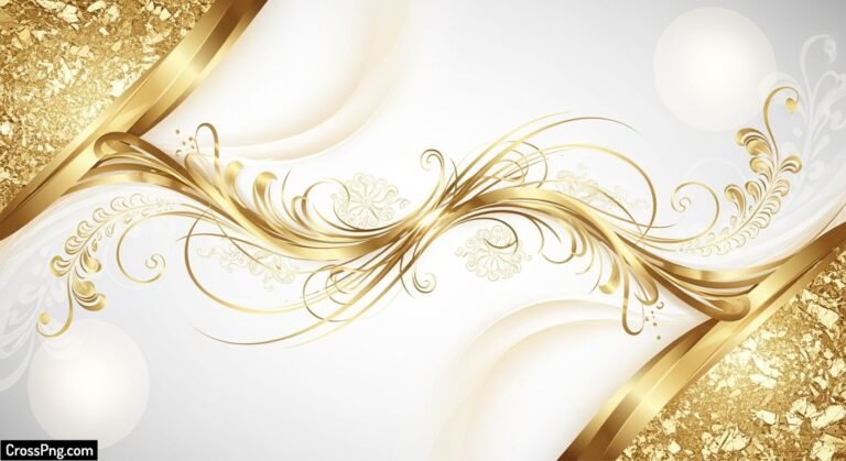 White and gold background image