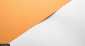 White and orange background image 2