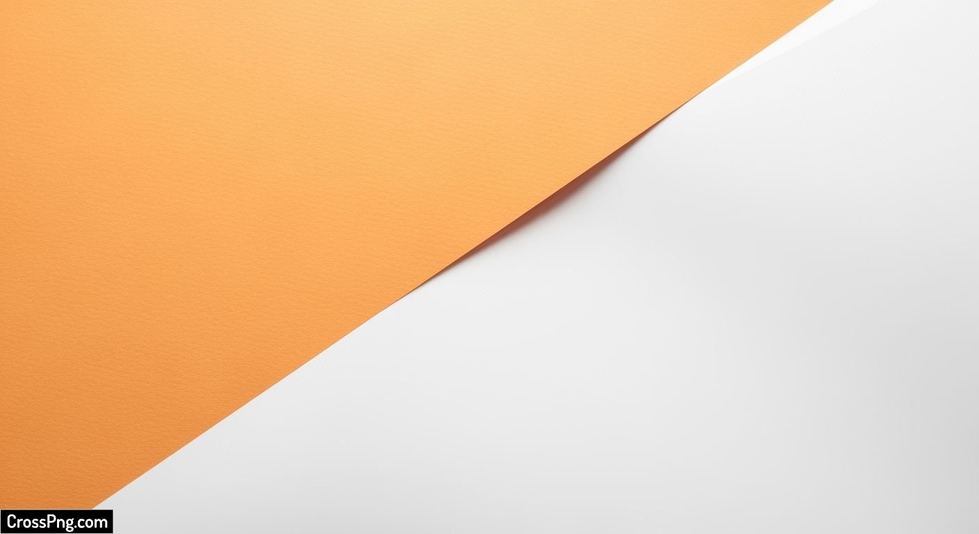 White and orange background image 2