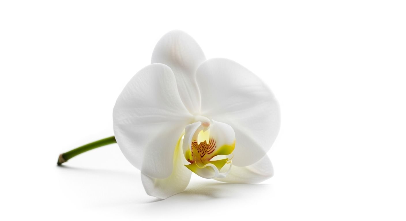 White background flower image 4