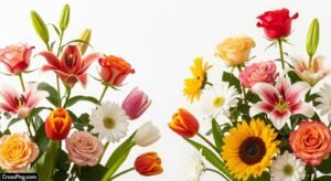 White background flower images image 2