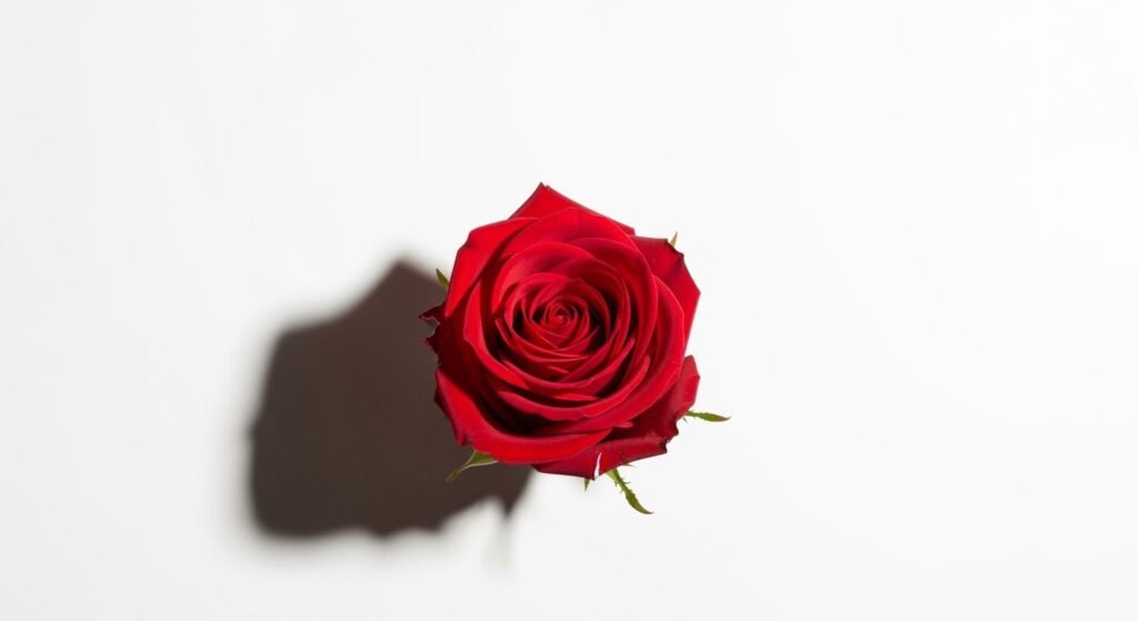 White background red image