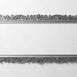 White background with frame image