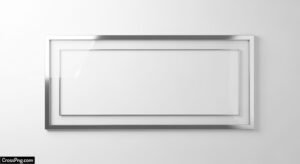 White background with frame image