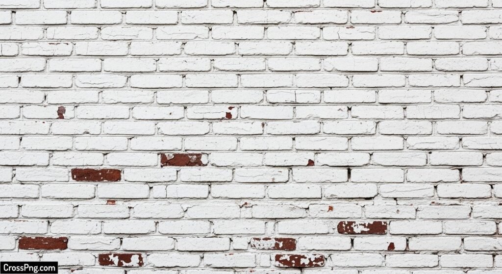 White brick wall background image