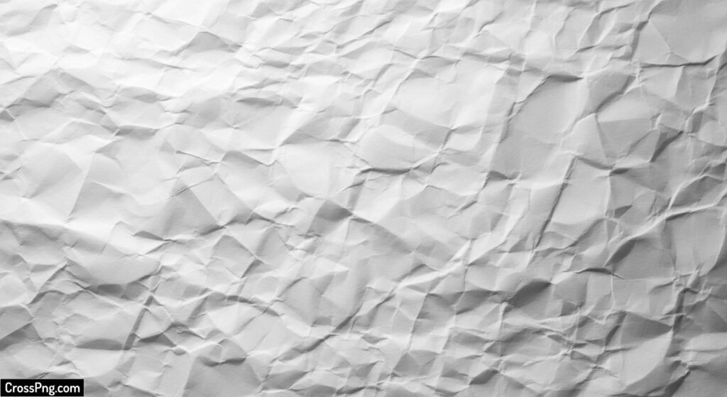 White crumpled paper background image