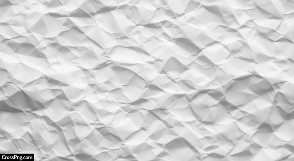 White crumpled paper background image 2