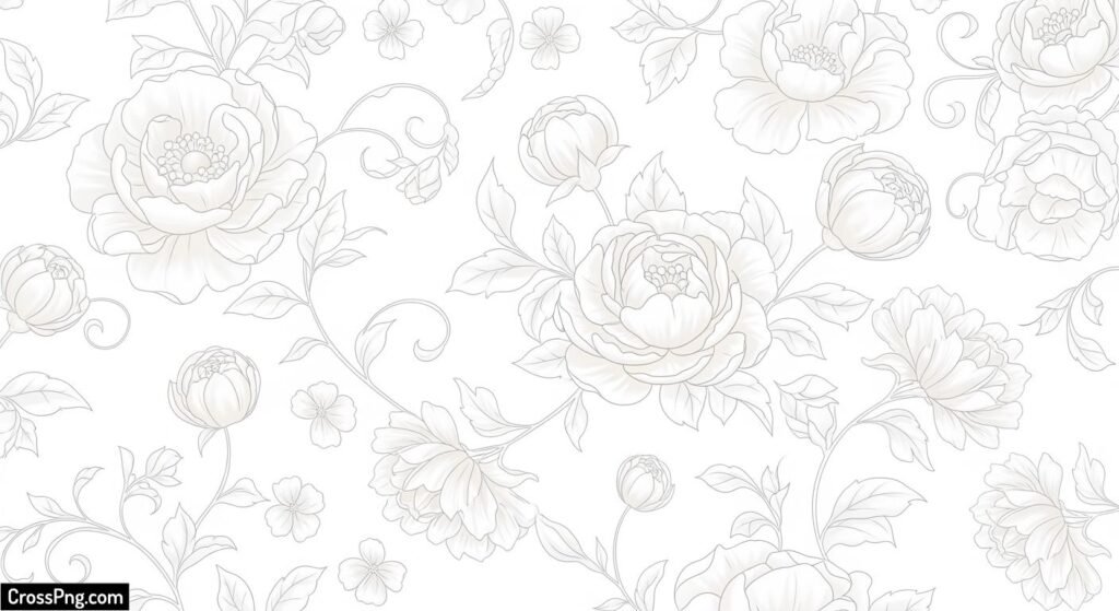 White floral background image