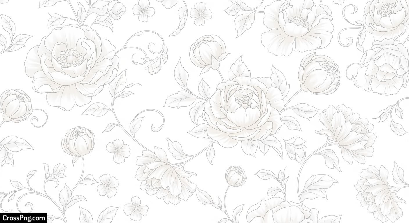 White floral background image