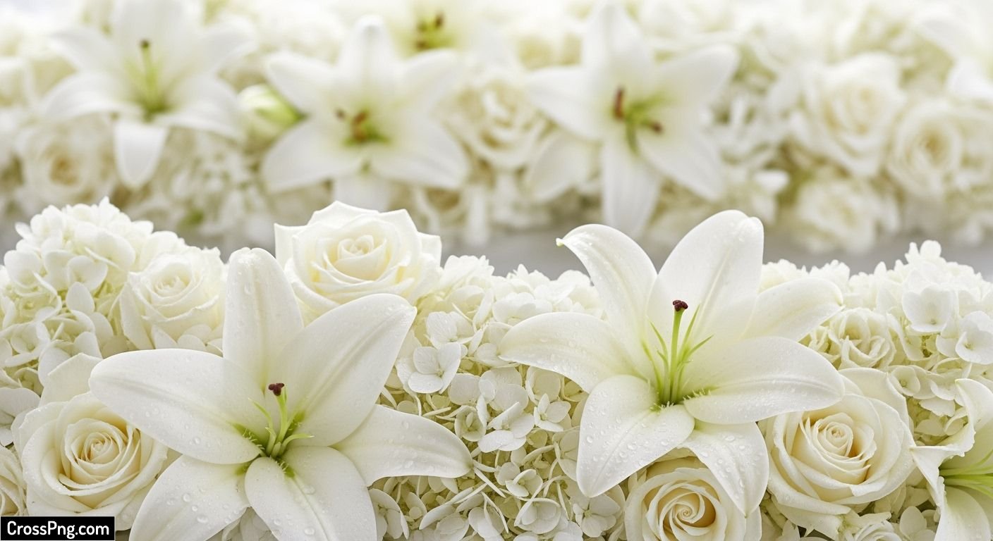 White flower background hd image 3