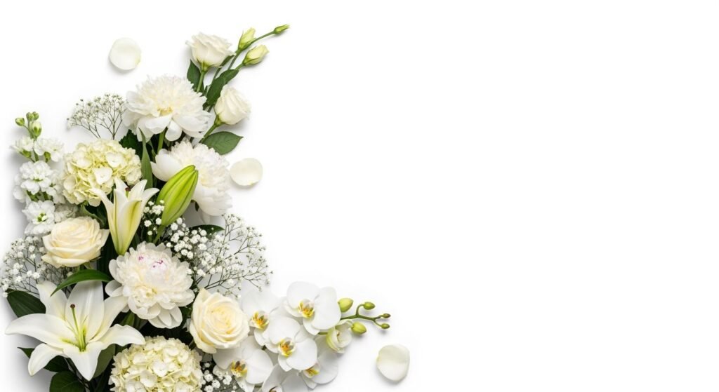 White flower background image