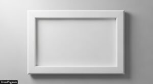 White frame background image