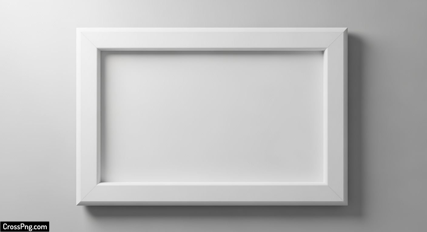 White frame background image