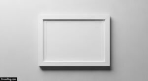 White frame background image
