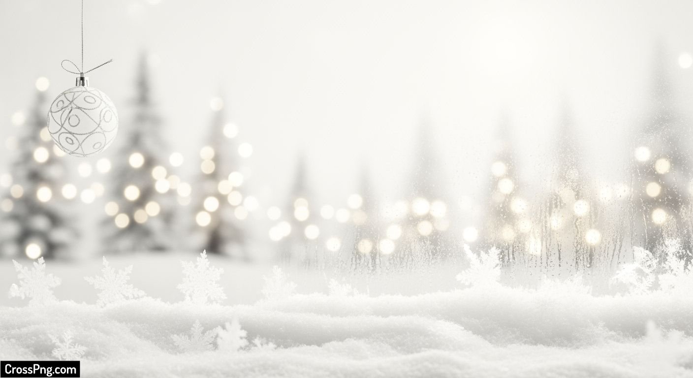 White xmas background image 2