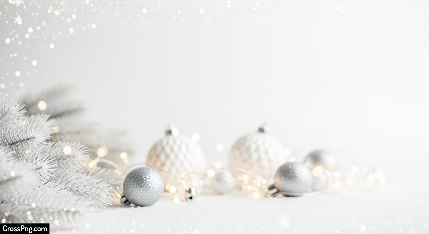 White xmas background image 3