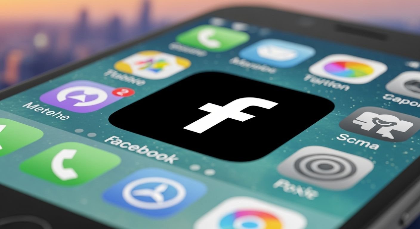 Why is my facebook icon black image 2