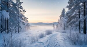 Winter background aesthetic image