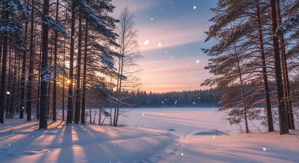Winter background aesthetic image 4