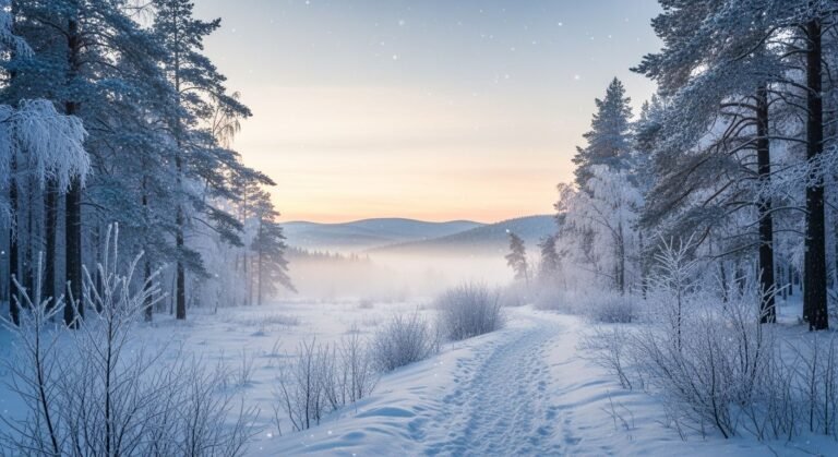 Winter background aesthetic image