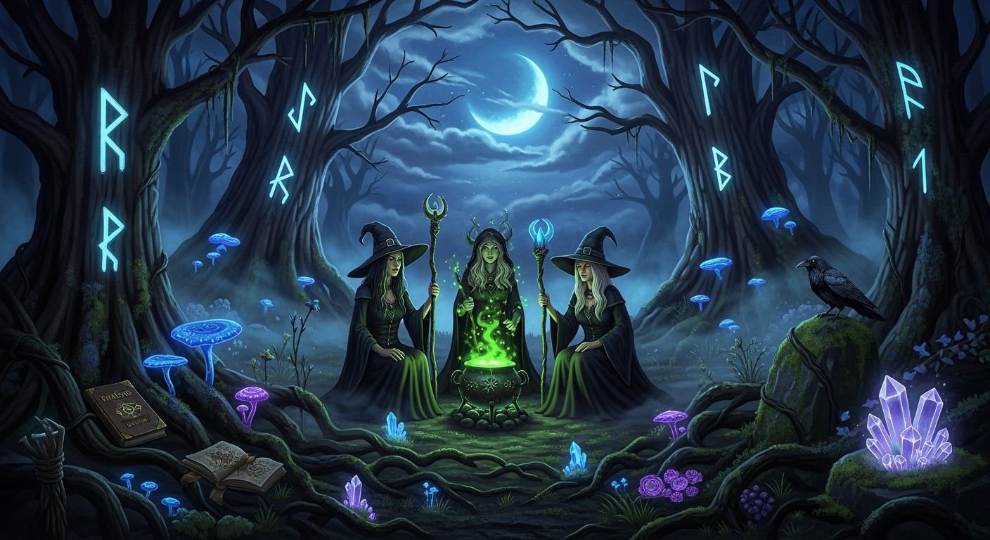Witches background image 3