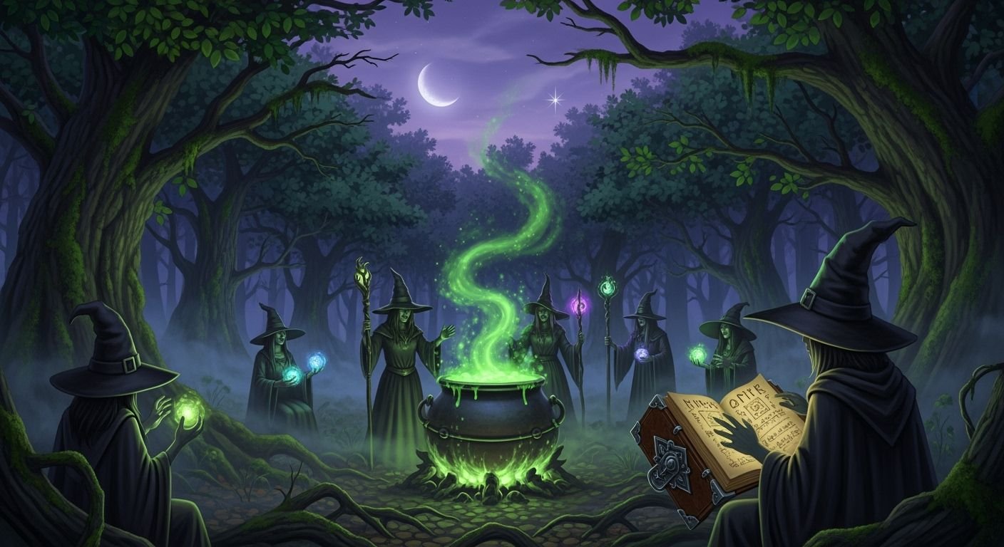 Witches background image 4