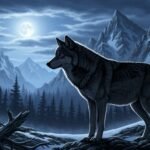 Wolf background image