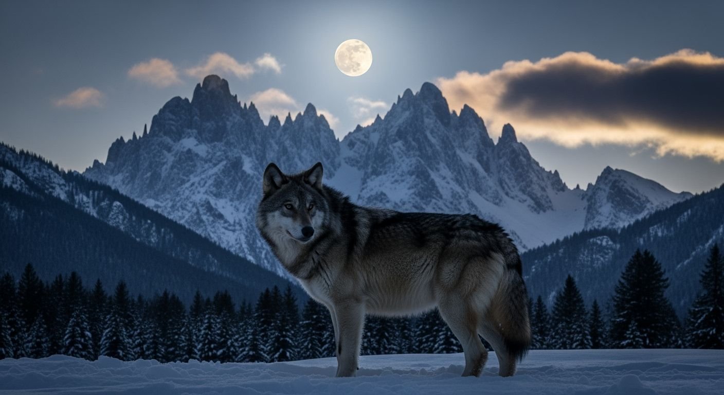 Wolf background image 2
