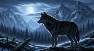 Wolf background image