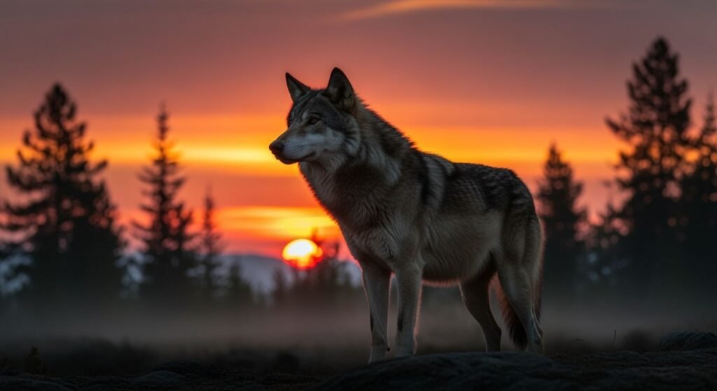 Wolf background image 4