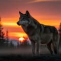Wolf background image