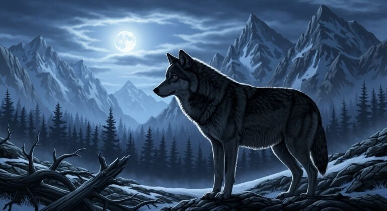 Wolf background image