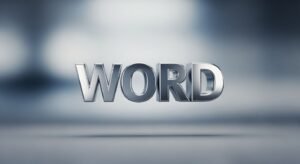 Word image
