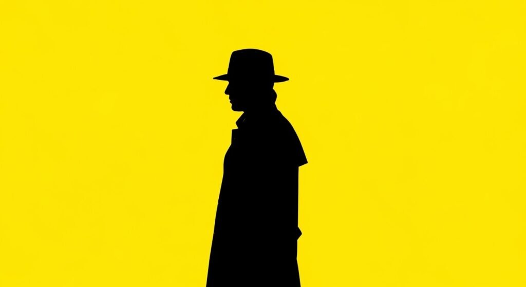 Yellow background black image 2