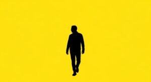 Yellow background black image 3