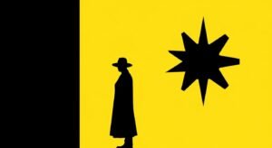 Yellow background black image 4