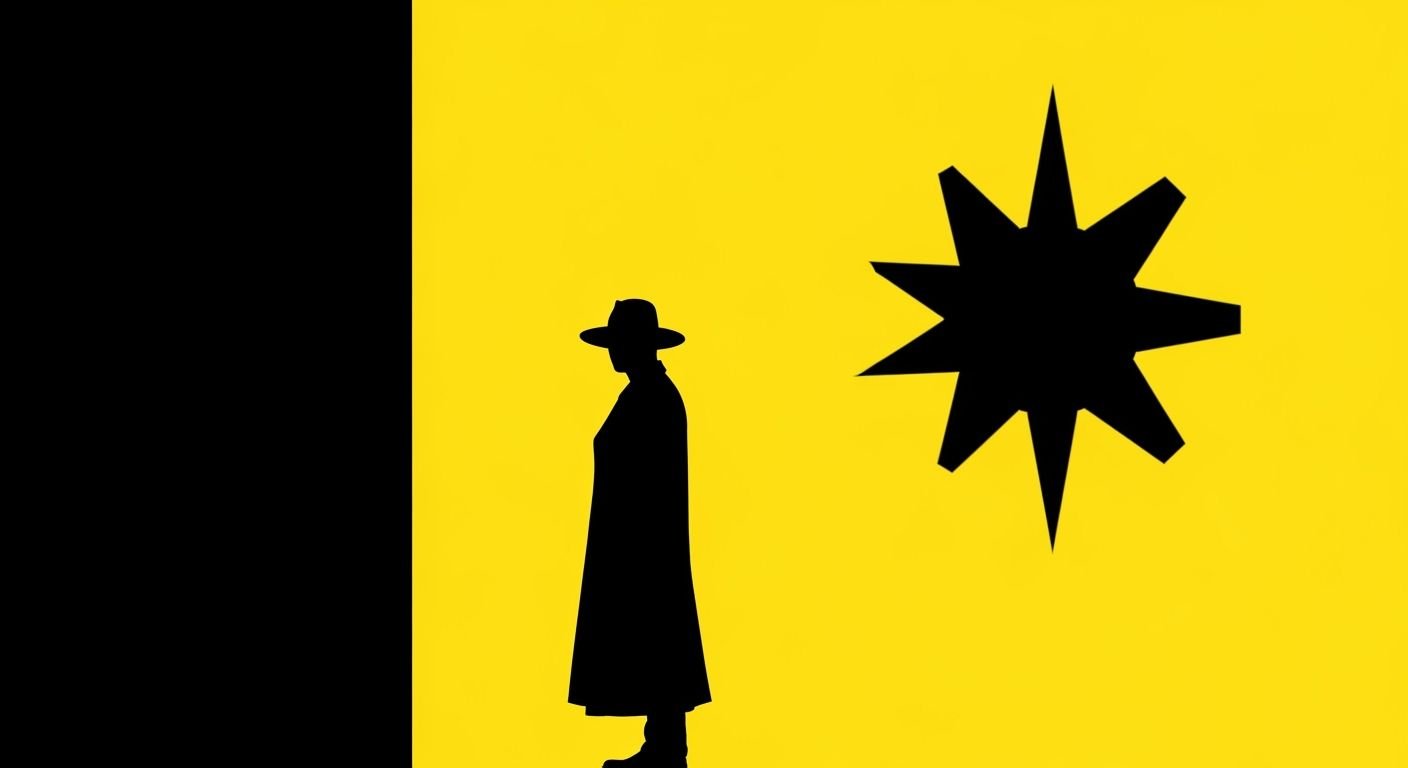 Yellow background black image 4