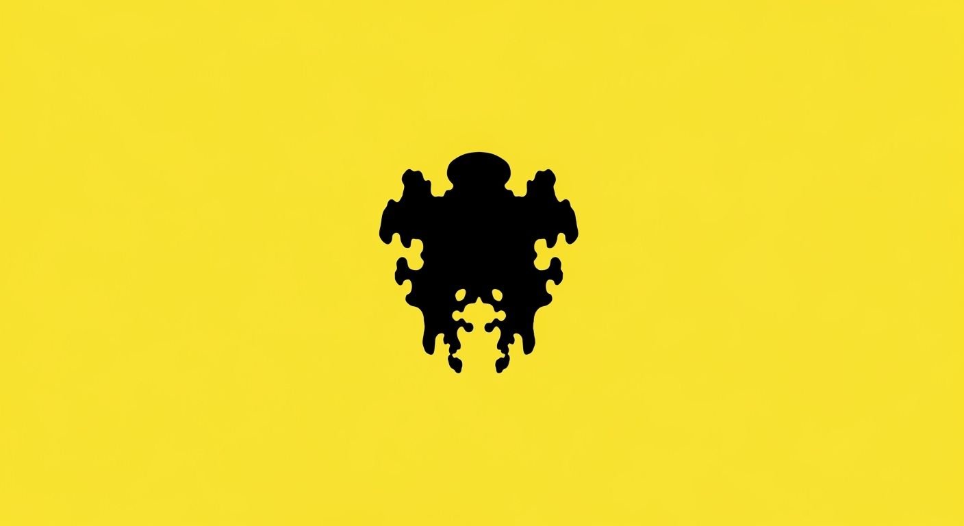 Yellow background black image
