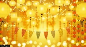 Yellow festival background image