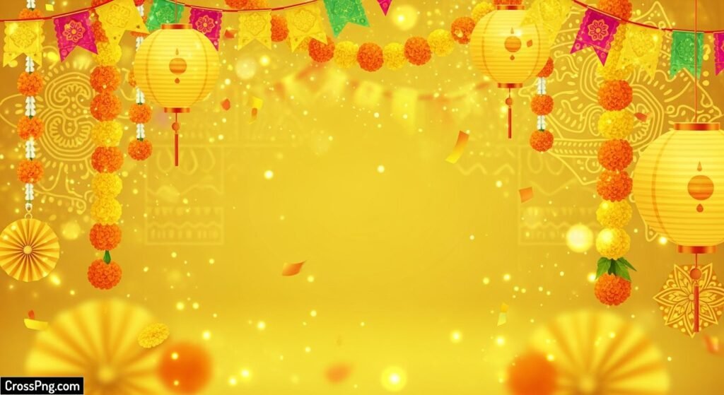 Yellow festival background image 3