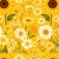 Yellow floral background image