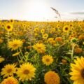Yellow flower background