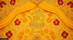 Yellow puja background image 3
